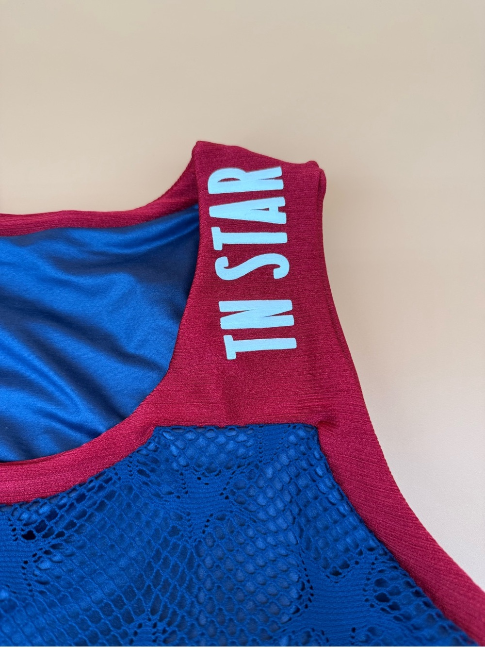 USA 250 Blue & Red Athletic Crop Top - Picture 2 of 5